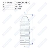 Пыльник рулевой рейки RDZ0452MG