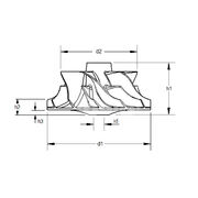 Крыльчатка турбокомпрессора MIT0741
