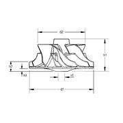 Крыльчатка турбокомпрессора MIT0566