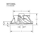 Крыльчатка турбокомпрессора MIT1336