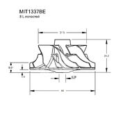 Крыльчатка турбокомпрессора MIT1337