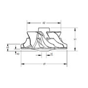 Корпус подшипников турбокомпрессора MBT1057