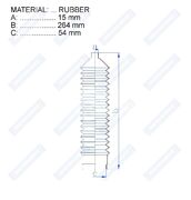 Пыльник рулевой рейки RDZ0231MG