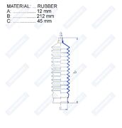 Пыльник рулевой рейки RDZ0241MG