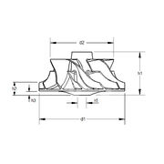 Крыльчатка турбокомпрессора MIT0725