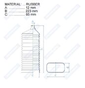 Пыльник рулевой рейки RDZ0356MG