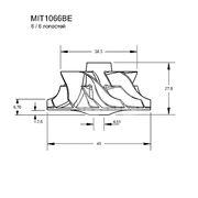 Крыльчатка турбокомпрессора MIT1066