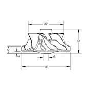 Крыльчатка турбокомпрессора MIT0904