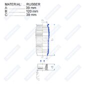 Пыльник рулевой рейки RDZ0340MG