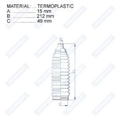 Пыльник рулевой рейки RDZ0531MG