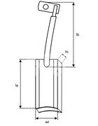 Щетка мотора отопителя KSB0108