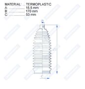 Пыльник рулевой рейки RDZ0555MG