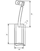 Щетка мотора отопителя KSB0107