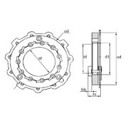 Гайка геометрии турбокомпрессора MGT1015