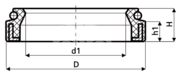 Сальник рулевой рейки HAZ0598