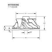 Крыльчатка турбокомпрессора MIT0680