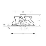 Крыльчатка турбокомпрессора MIT0192