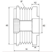 Шкив обгонный генератора APZ0410