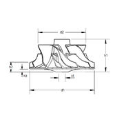 Крыльчатка турбокомпрессора MIT2002