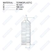 Пыльник рулевой рейки RDZ0524MG