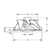 Крыльчатка турбокомпрессора MIT0470