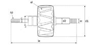 Ротор генератора AVB1684