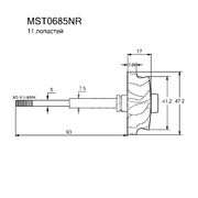 Вал турбокомпрессора MST0685