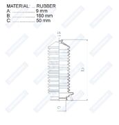 Пыльник рулевой рейки RDZ0101MG