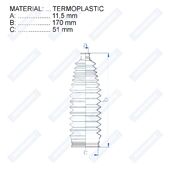 Пыльник рулевой рейки RDZ0444MG