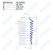 Пыльник рулевой рейки RDZ0230MG