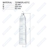 Пыльник рулевой рейки RDZ0401MG