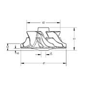 Крыльчатка турбокомпрессора MIT0108